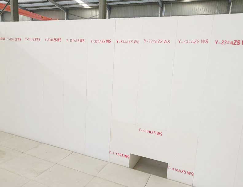 fused cast AZS block